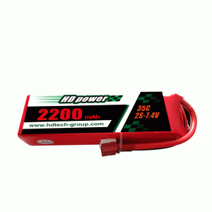 HD POWER 2200mAh 35C 2S7.4Vリポバッテリー