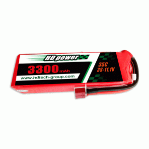 HD POWER 3300mAh 35C 3S11.1Vリポバッテリー