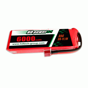 HD POWER 6000mAh 35C 3S11.1Vリポバッテリー