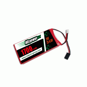 レシーバー＆トランスミッター用HD POWER 1700mAh 20C 2S 6.6V LiFeバッテリー