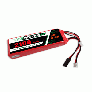 ETOP POWER 2100mAh（A）20C 2SS 6.6V LiFeバッテリー（受信機および送信機用）