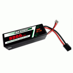 HD POWER 8000mAh 100C 2S7.6VハードケースHVLiPOバッテリー